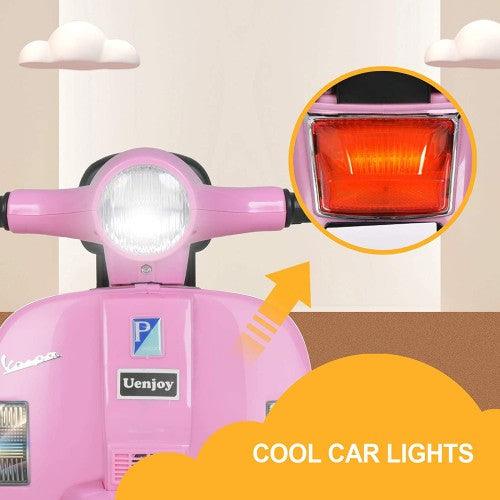 UENJOY PX150 6V Kids Ride Motorcycle (Vespa Edition Pink, Blue , White, Black) - Toytexx UENJOY PX150 6V Kids Ride Motorcycle (Vespa Edition Pink, Blue , White, Black) - Toytexx